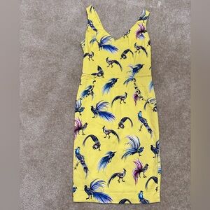 Peacock summer dress will rise the temp in your office